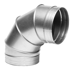 XOTPIPE O-ME-ZN L-1-90 90 - Отвод оцинкованный 90 град. (0,55 мм) с...